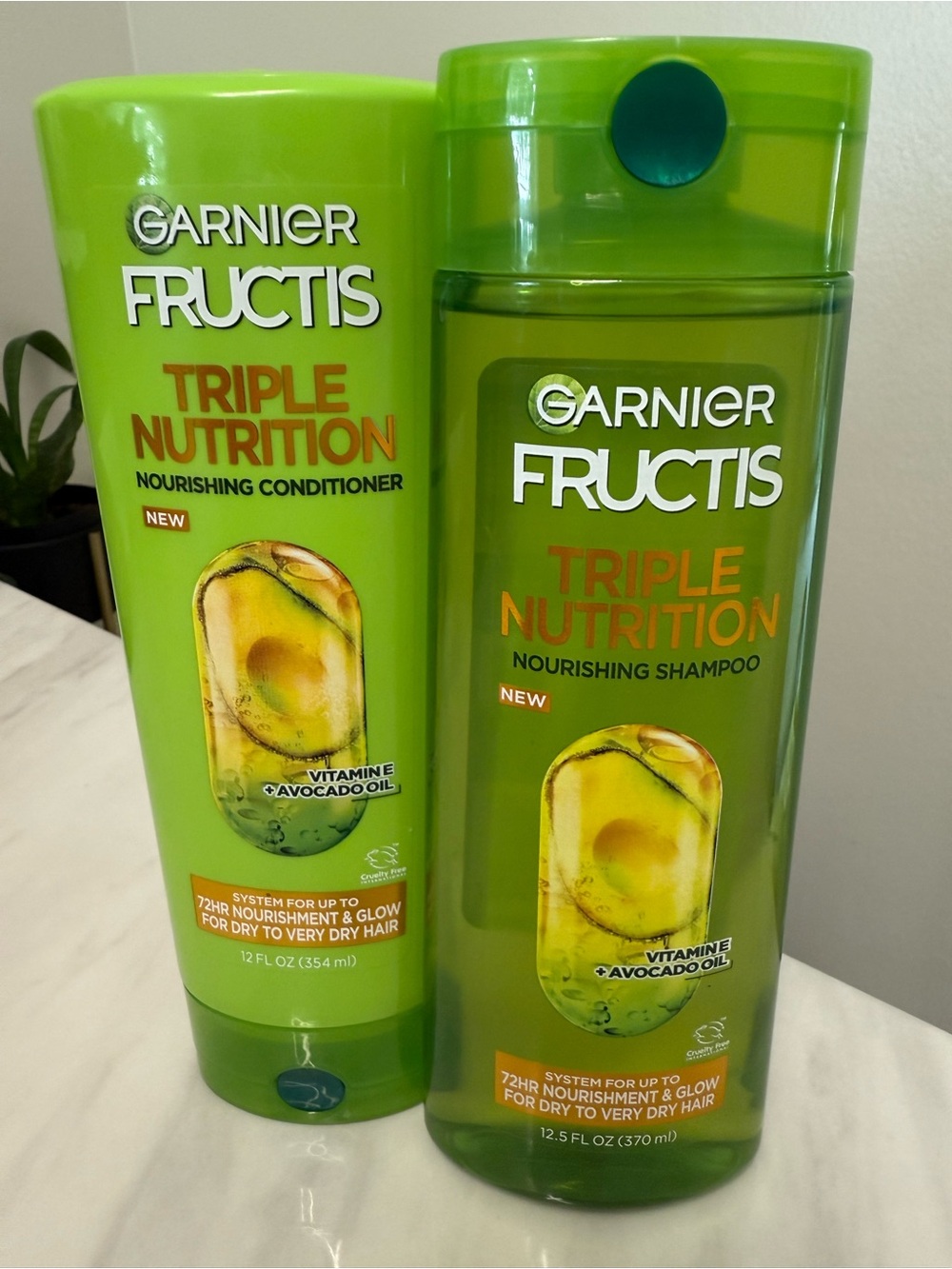 Garnier Fructis Triple Nutrition Green Shampoo and Conditioner Duo